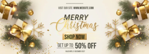 CHRISTMAS SALE FACEBOOK COVER BANNER FREE Zdjęcie w tle na Facebooka template