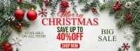 Christmas Sale Facebook Cover Photo template