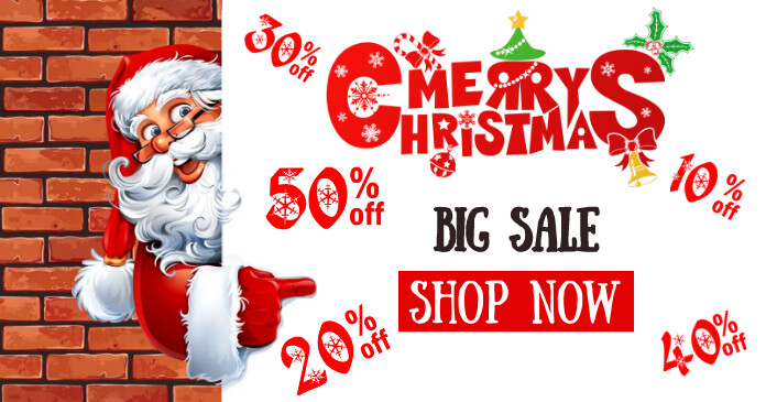 Christmas Sale Facebook template