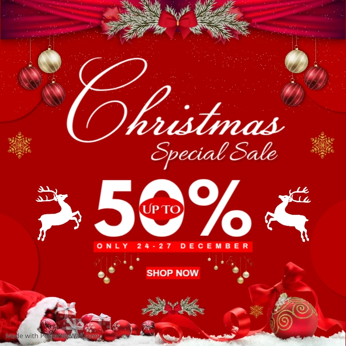 Copy of Christmas sale flyer | PosterMyWall