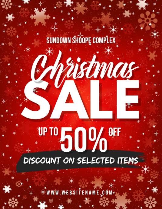 Christmas Sale Flyer Template  PosterMyWall