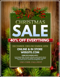 christmas sale flyer