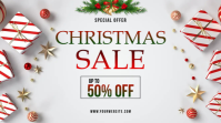 Christmas Sale Flyer Template Display digitale (16:9)