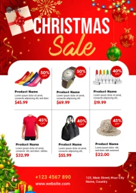 Christmas Sale Flyer Template A4