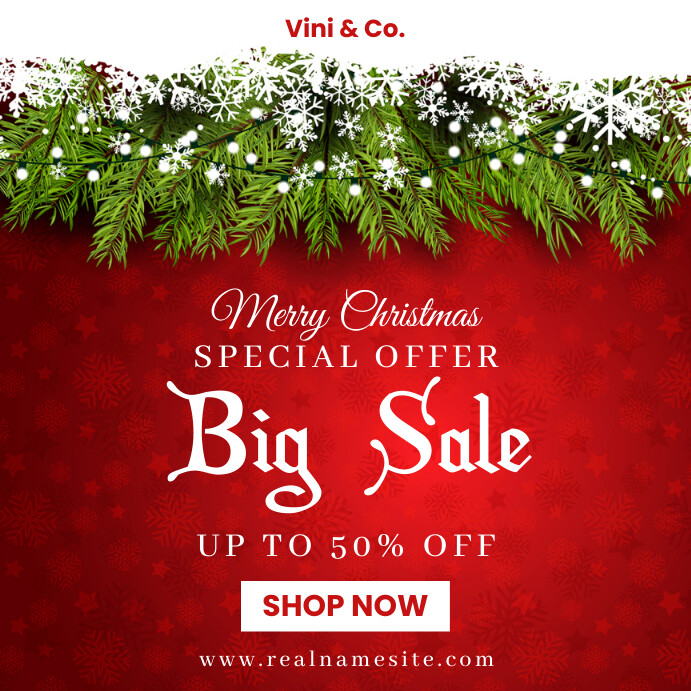Copy of Christmas Sale Instagram Post | PosterMyWall