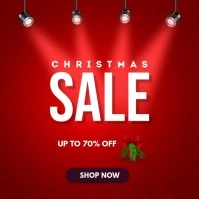 Christmas sale instagram social media template