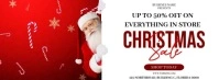 christmas sale instagram square ad post template Couverture Facebook