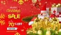 Christmas sale offer Blog Header template
