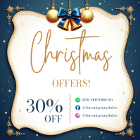 สีขาว Christmas Sale Instagram Post Template