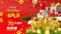 Christmas sale offer Twitter Post template