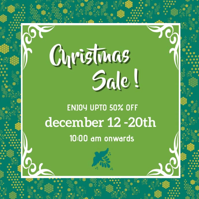Christmas Sale Post Template PosterMyWall