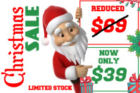 Hvid Christmas Sale Poster Template