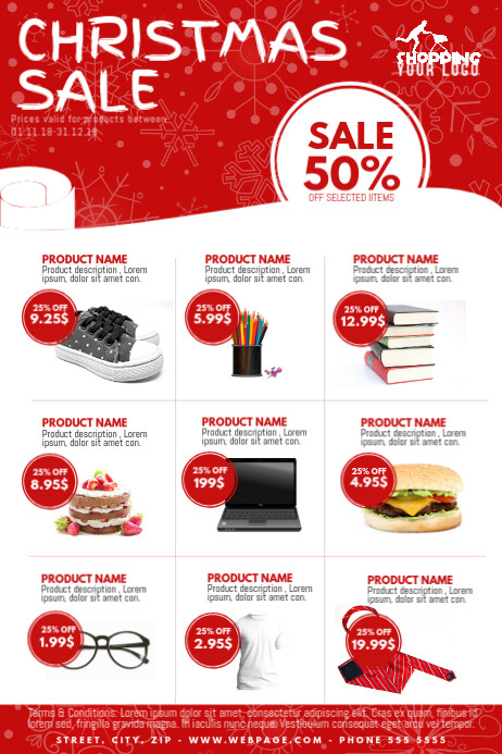 Christmas Sale Product catalogue Flyer Template PosterMyWall Christmas Sale Product catalogue Flyer Template PosterMyWall