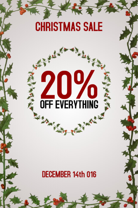 christmas sale retail poster flyer template postermywall christmas sale flyer template