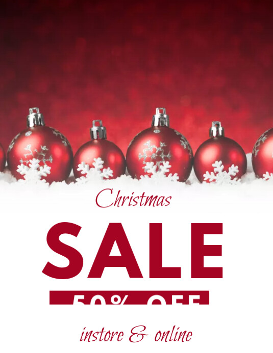 Christmas sale sale template PosterMyWall