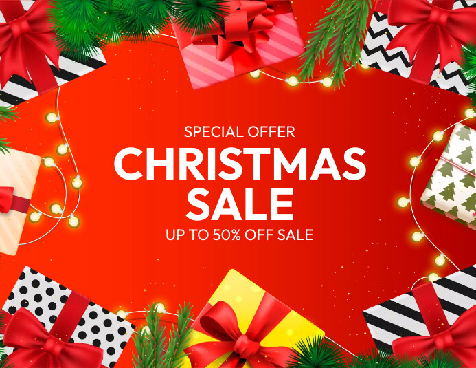 Christmas Sale Special Offer Ulotka (US Letter) template