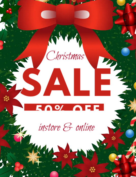 Christmas sale template  PosterMyWall