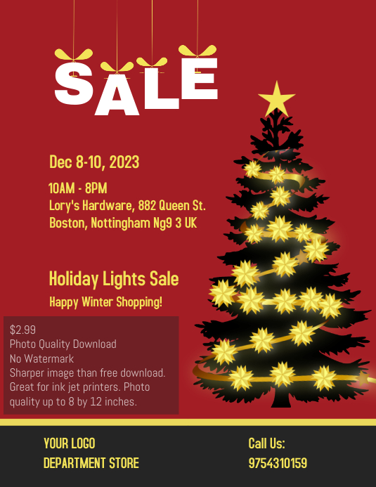 Christmas Sale 2020 Poster Template PosterMyWall