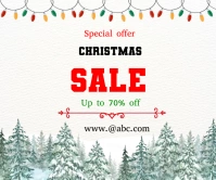 Christmas sale templates Large Rectangle