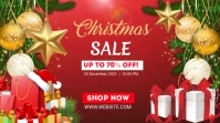 Christmas Sale Twitch Banner template