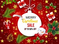 Christmas Sale Yard Sign template
