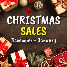 Christmas sales advertisement Instagram Post template