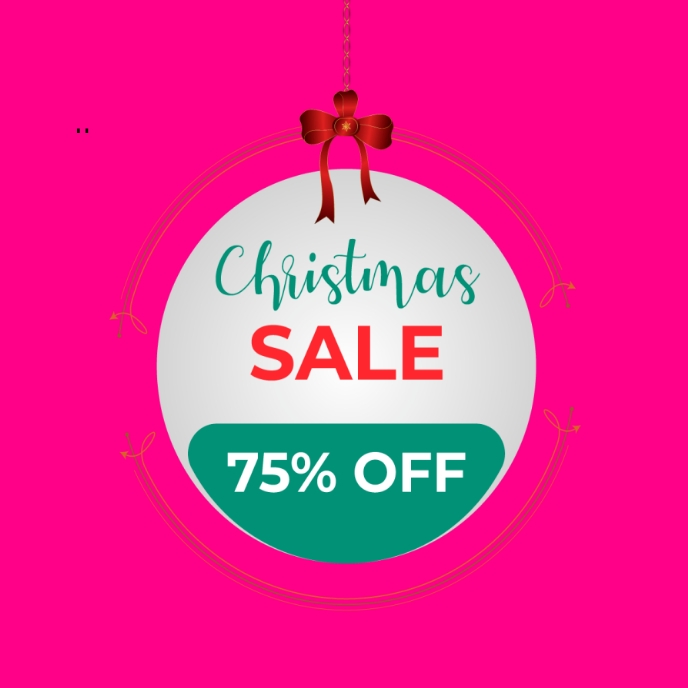 Christmas sales and discount Template PosterMyWall