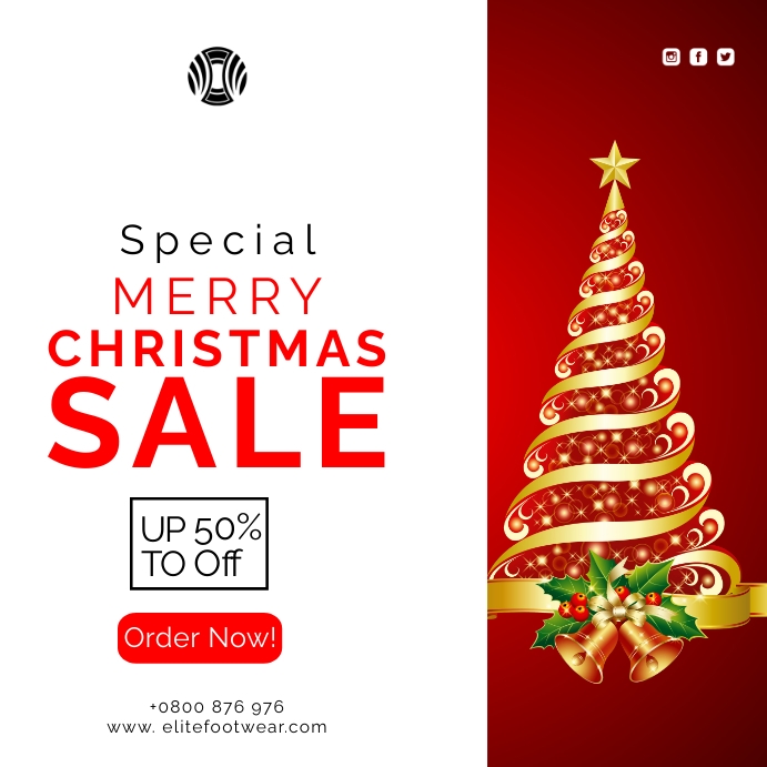 Christmas sales flyer Template PosterMyWall