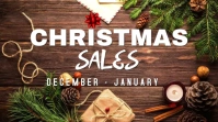 Christmas sales post ad Affichage numérique (16:9) template