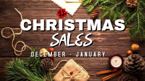 Christmas sales post ad Digitalt display (16:9) template