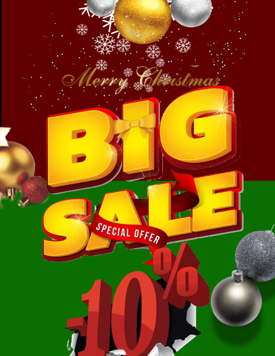 christmas sales template PosterMyWall
