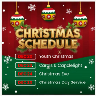 Christmas Schedule Ads Instagram Post template