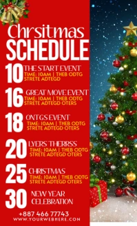 Christmas Schedule Legal US template