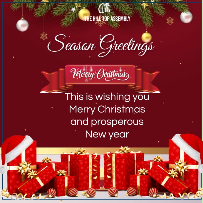 christmas season greetings Template PosterMyWall