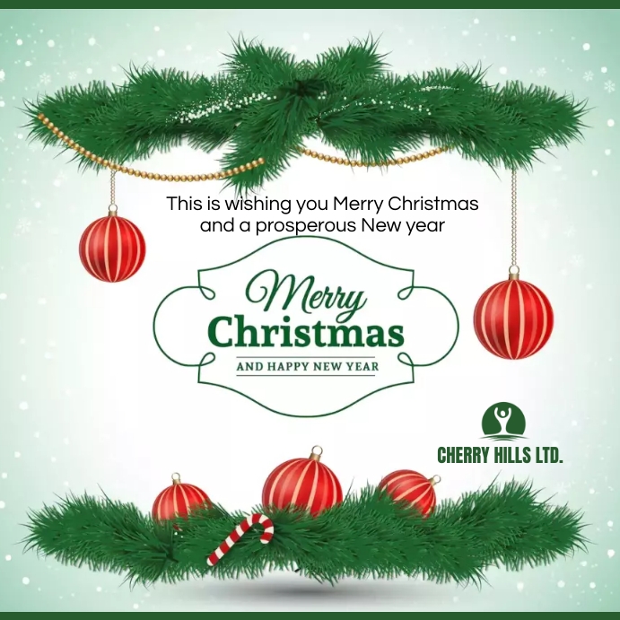 Christmas season greetings Instagram Post template
