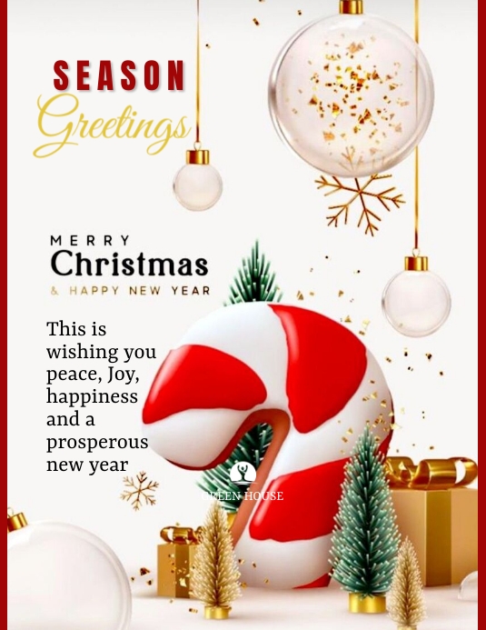 Christmas season greetings Template PosterMyWall