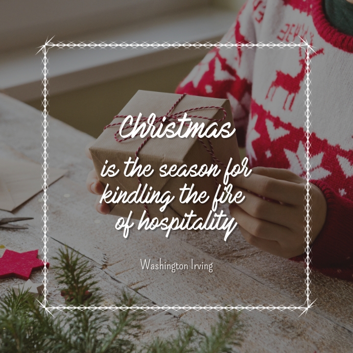 Christmas Season Quote Instagram Post Template | PosterMyWall