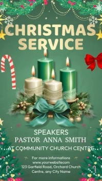 Christmas Service Instagram Story template