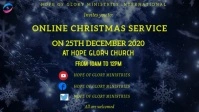 Christmas service Facebook Cover Video (16:9) template