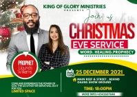christmas service Postal template