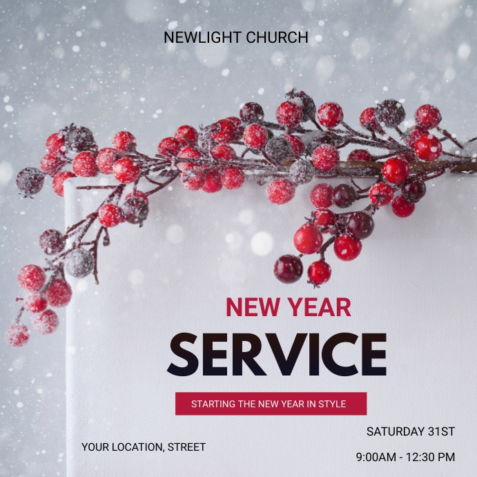 Pull up banners Christmas service flyer Template | PosterMyWall