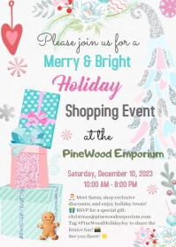 Christmas Shopping Flyer A6 template