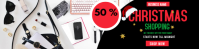 Sort Christmas Shopping Sale Banner 2 x 8 fod Template