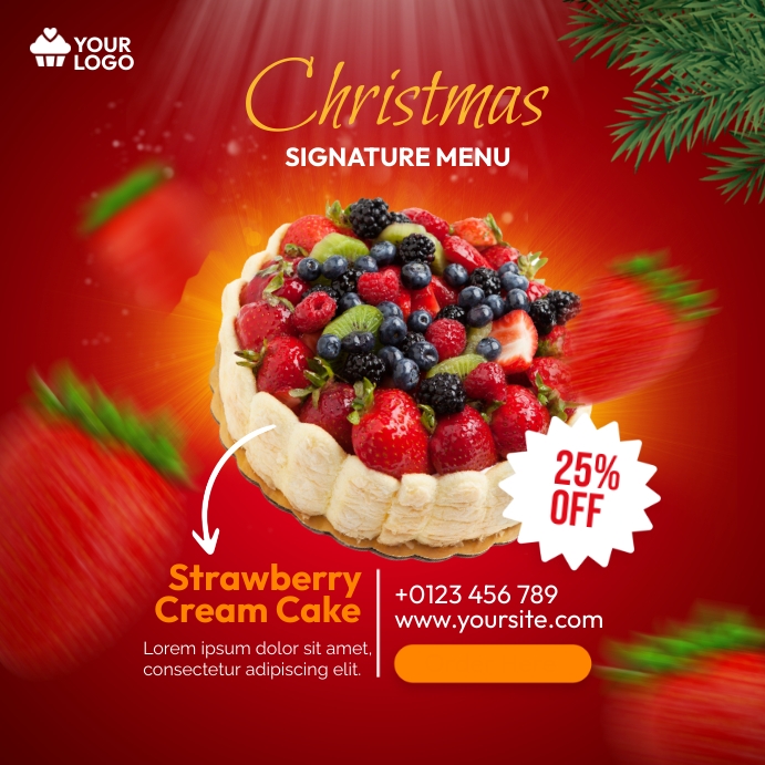 Christmas Signature Menu Template | PosterMyWall