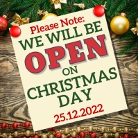 Christmas Social Media Note Template Square (1:1)