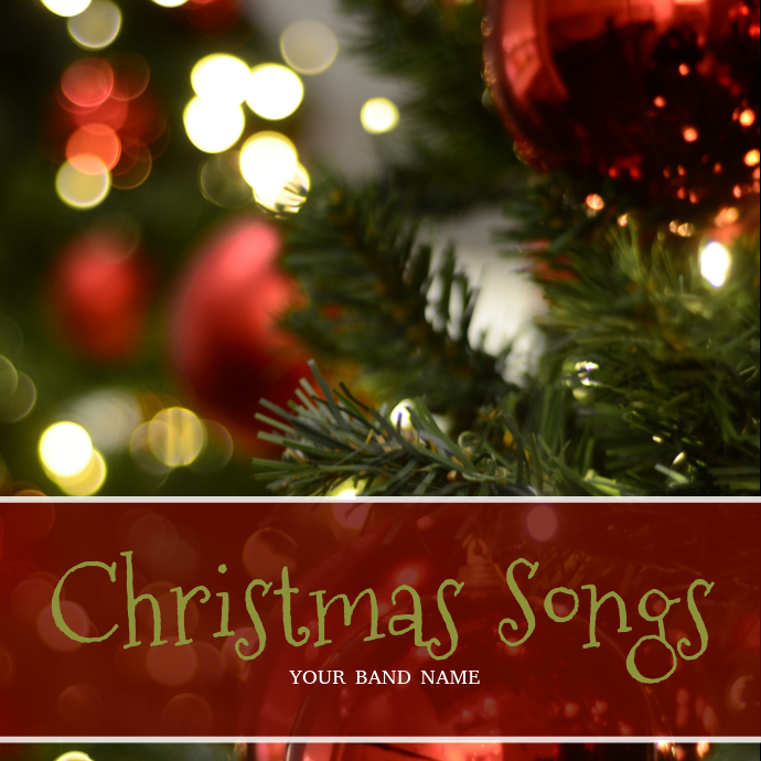 Christmas Songs Album Cover Template Pochette d'album