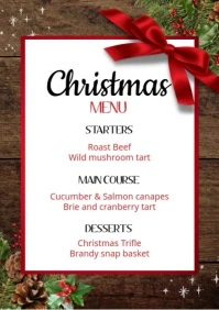 Christmas Special Menu A4 template
