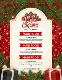 christmas special menu Flyer (US Letter) template