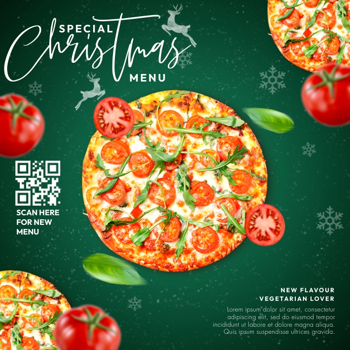 Christmas Special Menu Instagram Post template