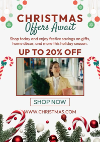Weiß Christmas Offers A4 Template